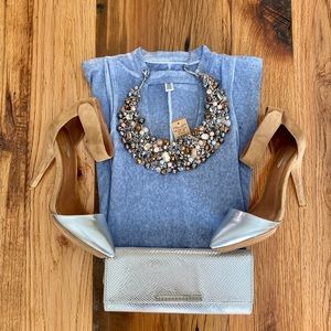 Super Soft Denim Blue Sleevelss Dress